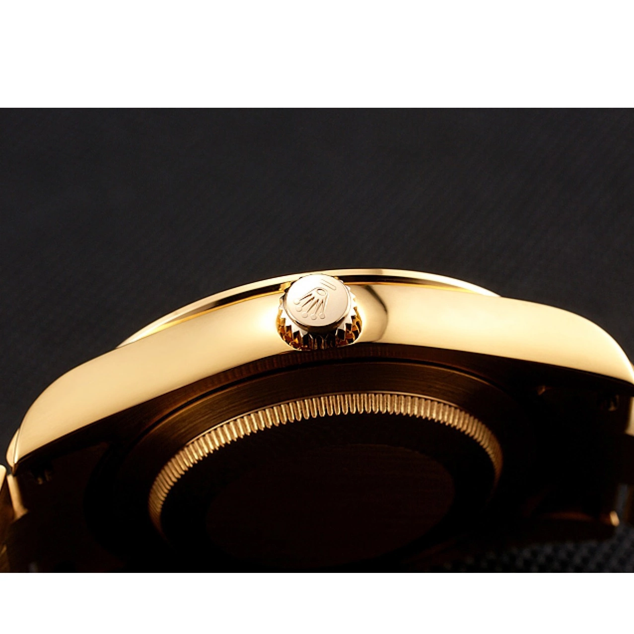 Aaa fake watches Dial Gold Rolex Bracelet Rubies Diamonds Black 1454101 Day-Date And Swiss 0624